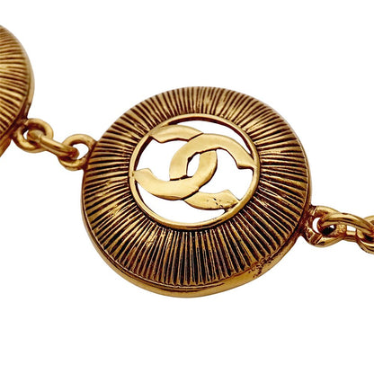Chanel Bracelet Gold CC Logo Circle Large — view 5