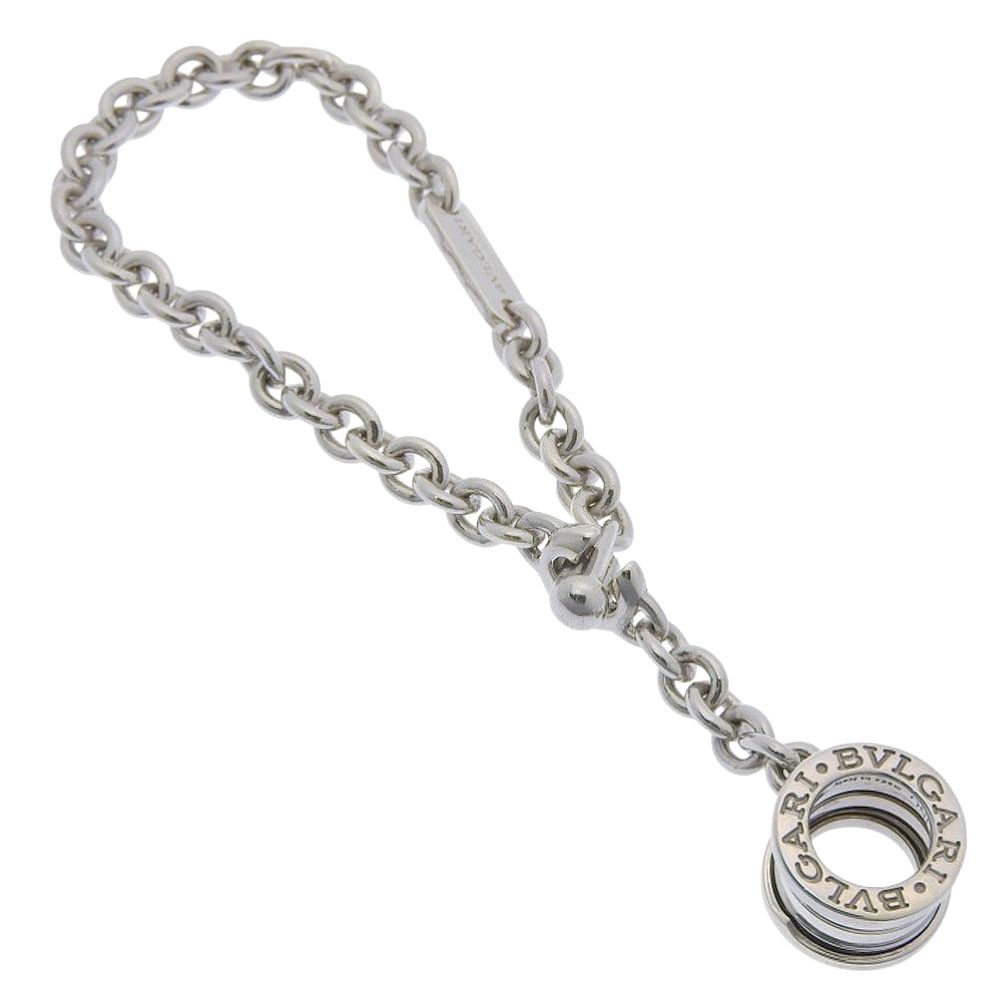 Bvlgari B-zero One Key Chain Key Charm 925 Sterling Silver Key Holder
