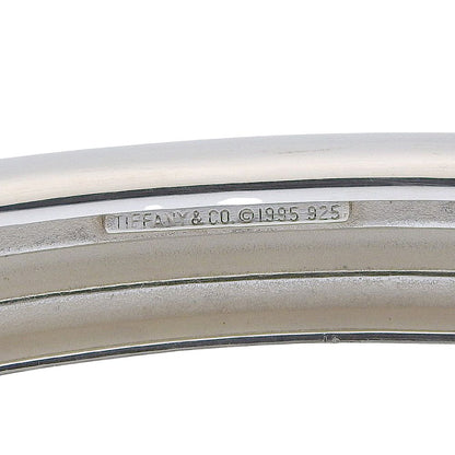 Tiffany & Co Grooved 925 Sterling Silver Bangle Bracelet — view 5