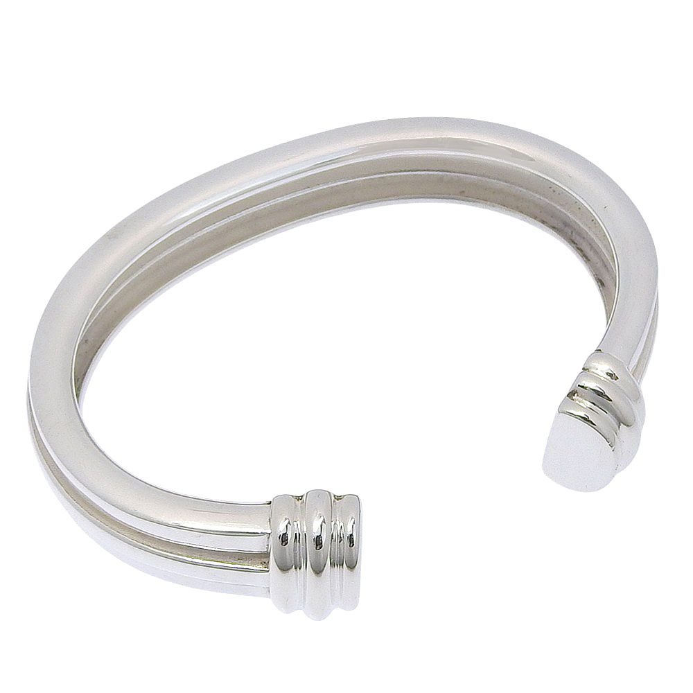 Tiffany & Co Grooved 925 Sterling Silver Bangle Bracelet — view 2