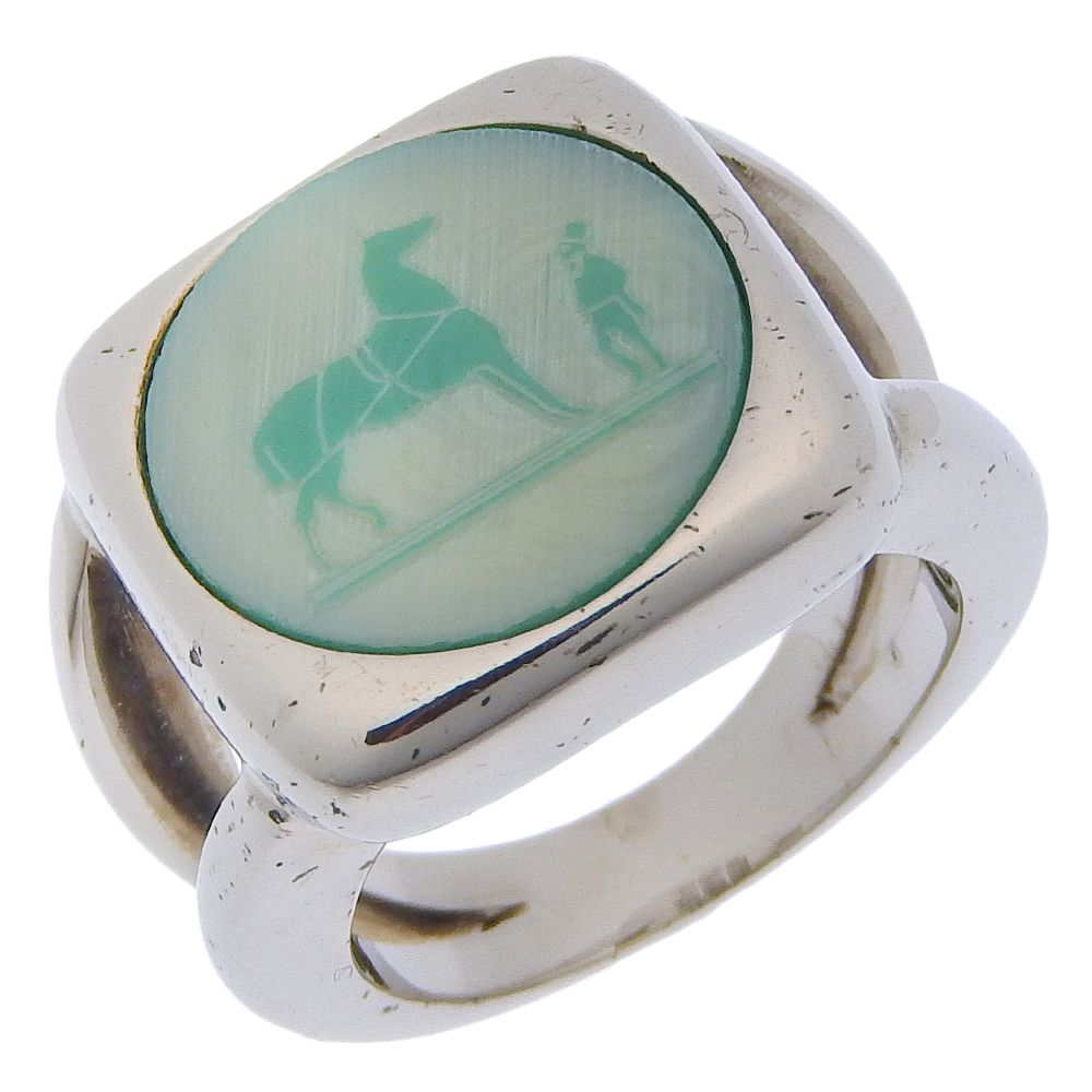 Hermes Corozo 925 Sterling Silver Ring