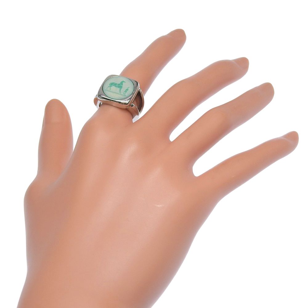 Hermes Corozo 925 Sterling Silver Ring — view 2
