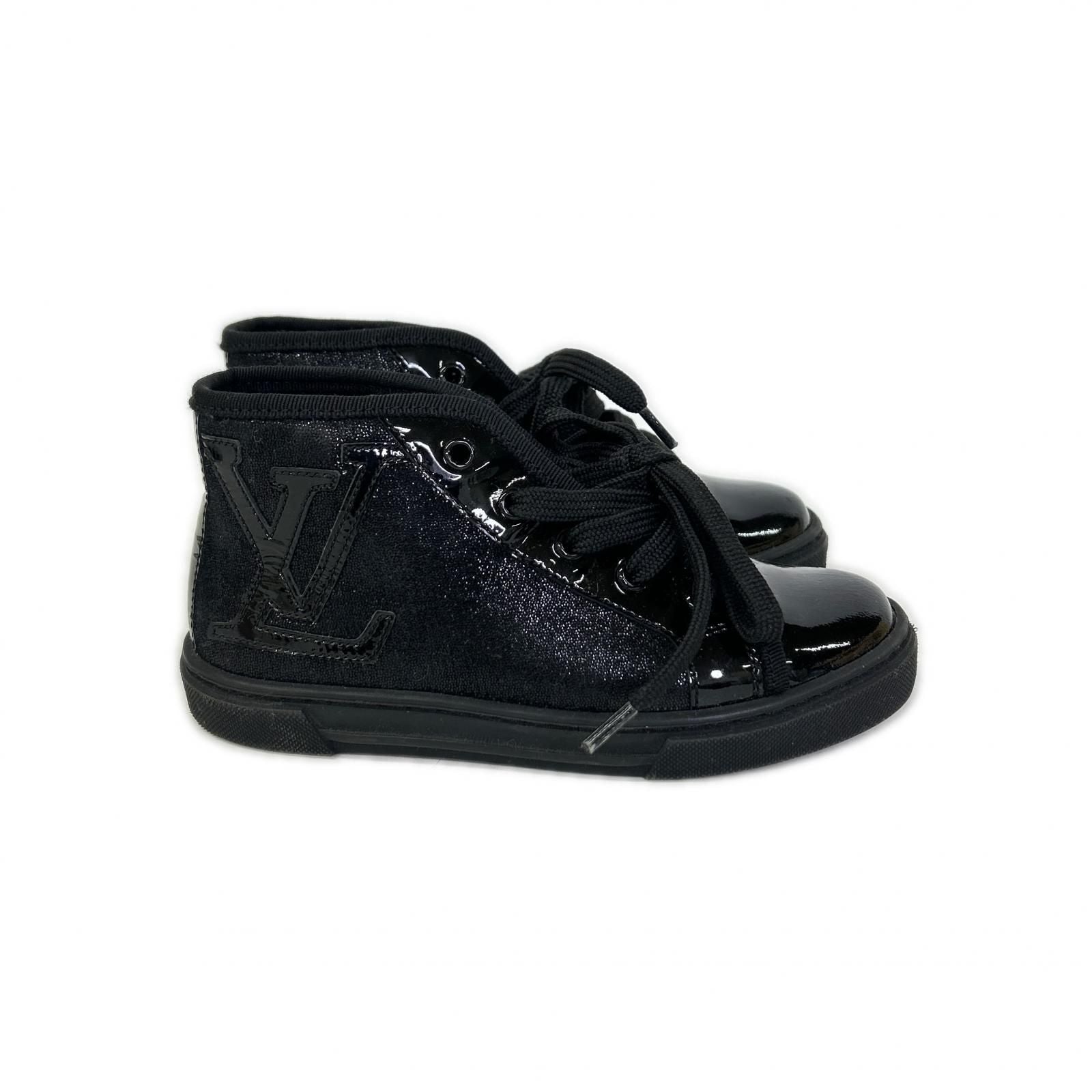 Louis Vuitton Patent Fabric High Cut Sneakers — view 4