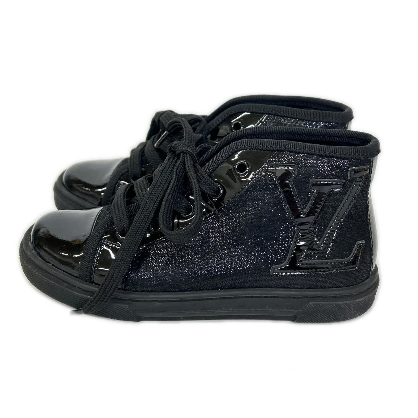 Louis Vuitton Patent Fabric High Cut Sneakers — view 2