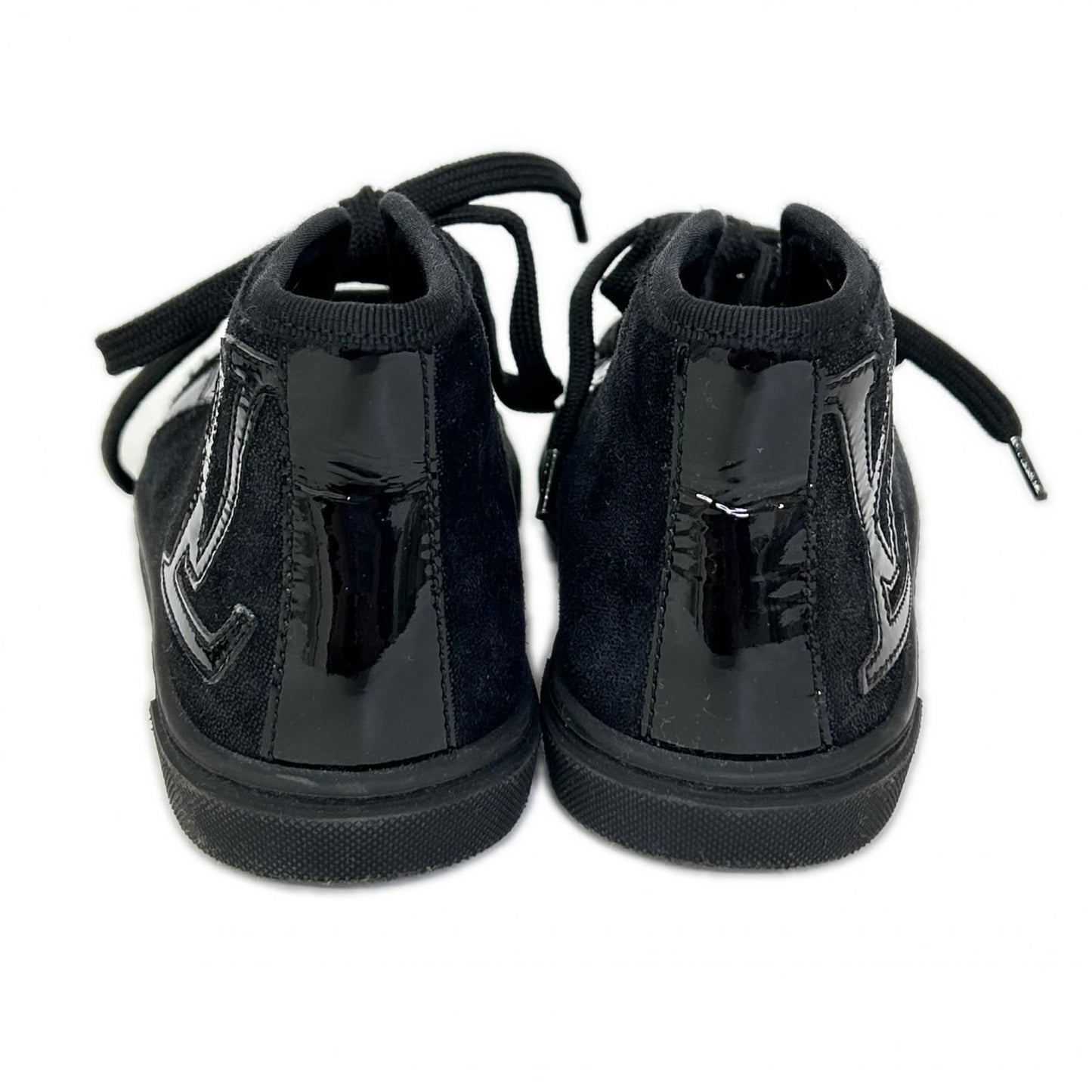 Louis Vuitton Patent Fabric High Cut Sneakers — view 3