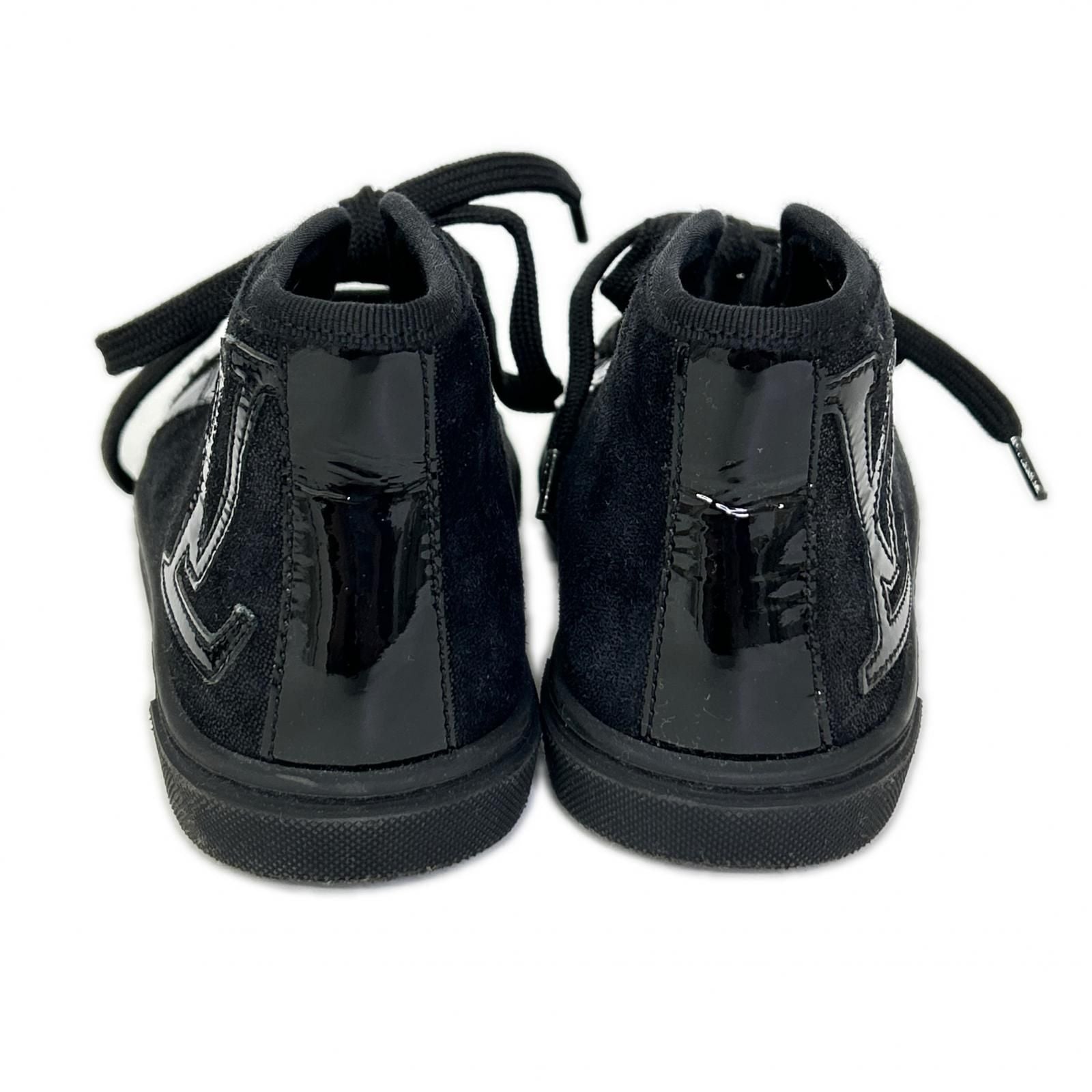 Louis Vuitton Patent Fabric High Cut Sneakers — view 3