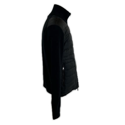 Moncler Cardigan Tricot Knit Nylon Trim Zip Up Jacket — view 4