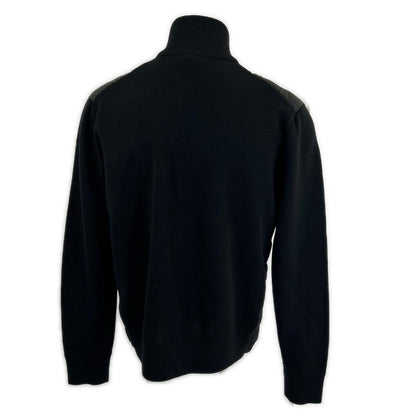 Moncler Cardigan Tricot Knit Nylon Trim Zip Up Jacket — view 3