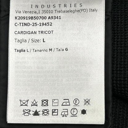 Moncler Cardigan Tricot Knit Nylon Trim Zip Up Jacket — view 7