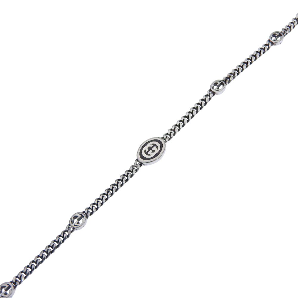 Gucci Interlocking 925 Sterling Silver Bracelet — view 4