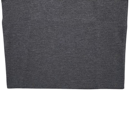 Prada Sweatshirt Crew Neck Knit 50 Wool Nylon Zip Pocket Gray — view 4