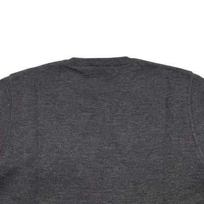 Prada Sweatshirt Crew Neck Knit 50 Wool Nylon Zip Pocket Gray — view 5