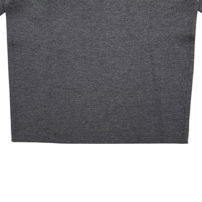Prada Sweatshirt Crew Neck Knit 50 Wool Nylon Zip Pocket Gray — view 6