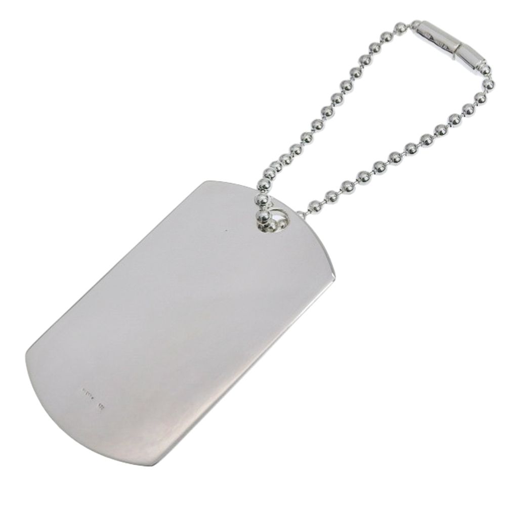 Gucci Dog Tag Charm 925 Sterling Silver Key Holder — view 2