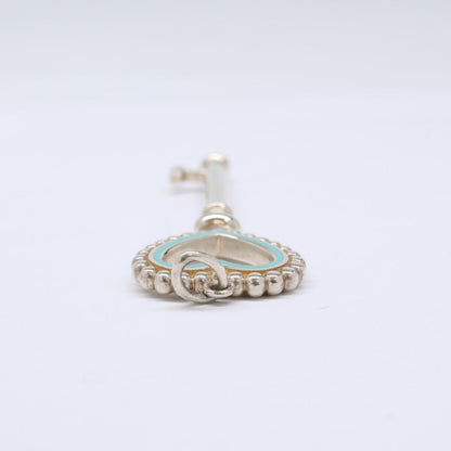 Tiffany & Co Cobalt Blue Large Beads Pendant Key — view 5