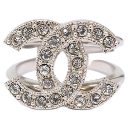 Chanel Rhinestone CC Logo Ring