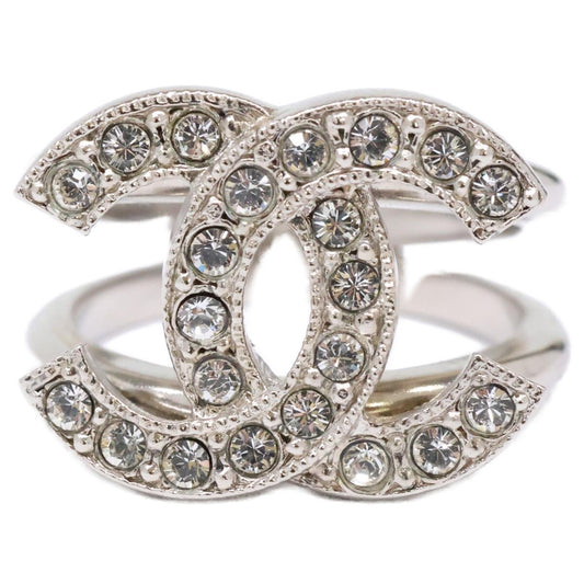 Chanel Rhinestone CC Logo Ring