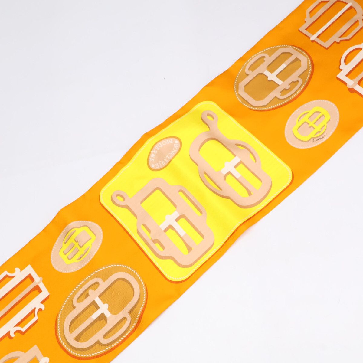 Hermes Bovclerie Moderne Silk Maxi Twill Scarf — view 3