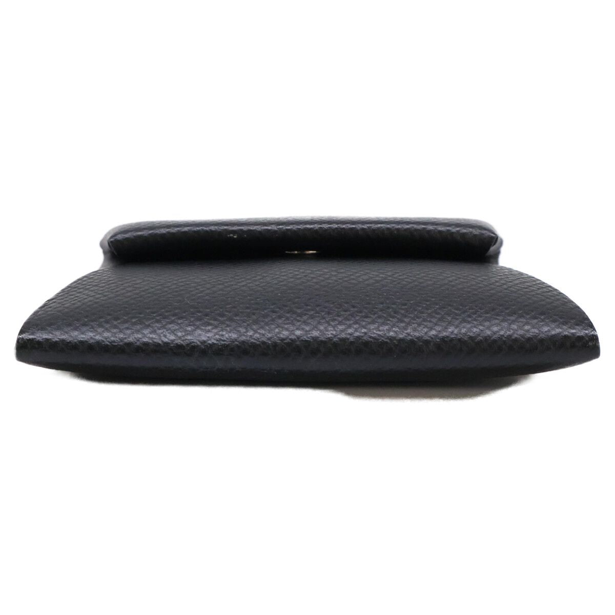 Hermes Bastia Leather Coin Purse Black — view 3