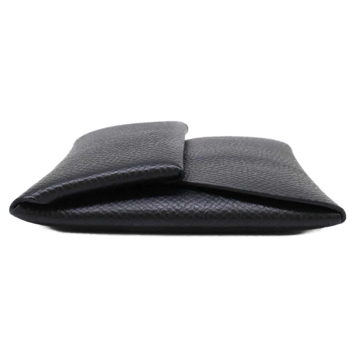 Hermes Bastia Leather Coin Purse Black — view 4