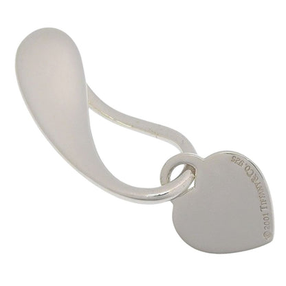 Tiffany & Co Heart Tag Key Ring 925 Sterling Silver Key Holder