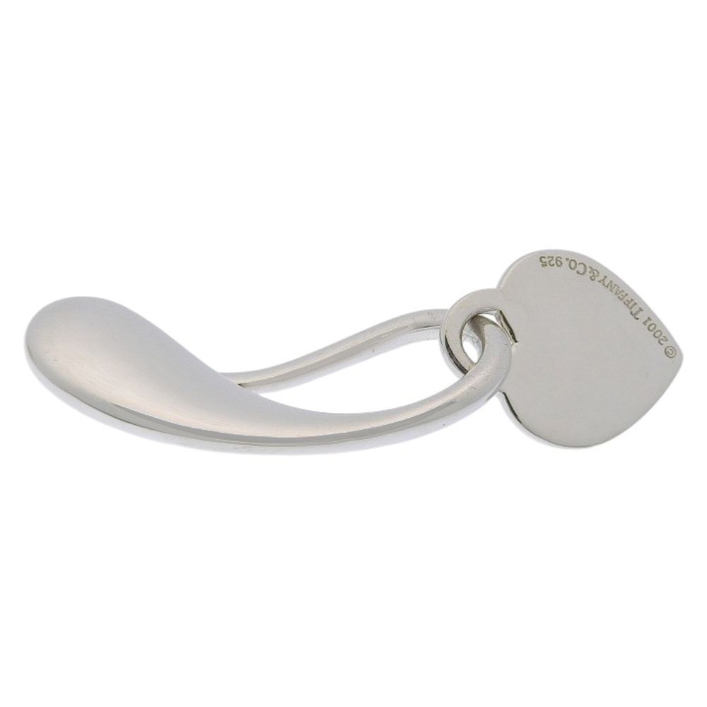 Tiffany & Co Heart Tag Key Ring 925 Sterling Silver Key Holder — view 4
