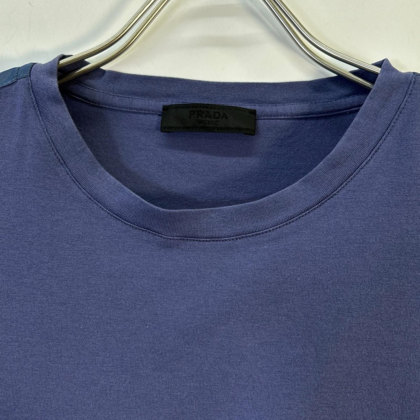Prada Navy Rubber Logo Pocket T-Shirt XL — view 7