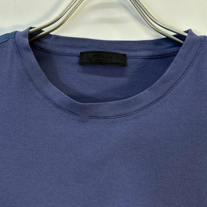 Prada Navy Rubber Logo Pocket T-Shirt XL — view 7
