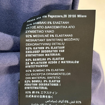 Prada Navy Rubber Logo Pocket T-Shirt XL — view 5