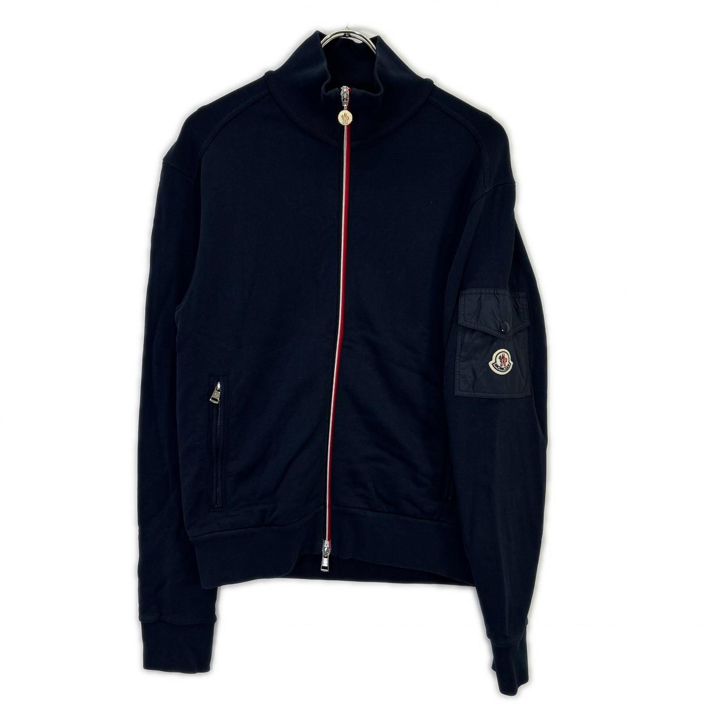 Moncler Navy Zip Up Jacket XS
