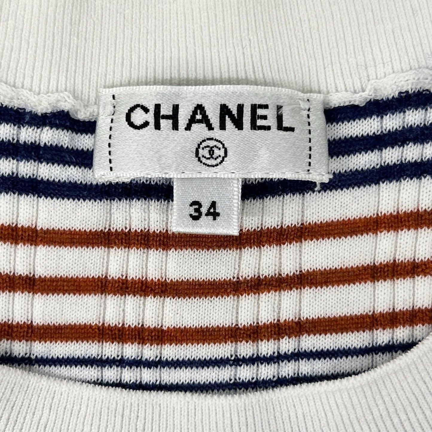 Chanel Border CC Logo Summer Knit 34 Sweater — view 3