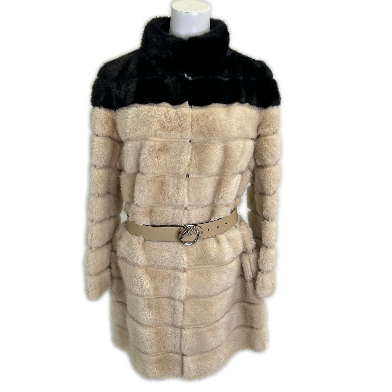 Fendi Waist Belt Mink 38 Jacket
