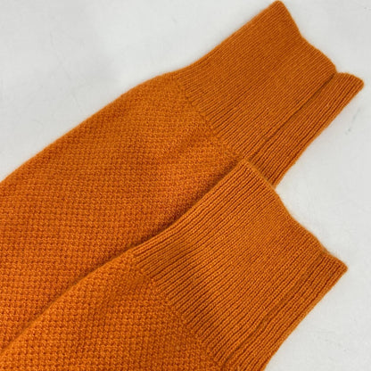 Loro Piana Orange Baby Cashmere Knit Sweater Logo Plate 38 — view 8