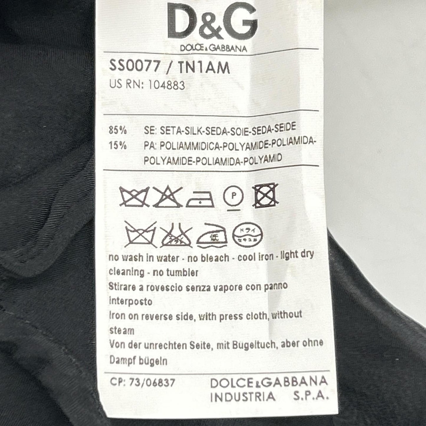 Dolce & Gabbana Black Cotton Sheer Bowtie Shirt 38 — view 6