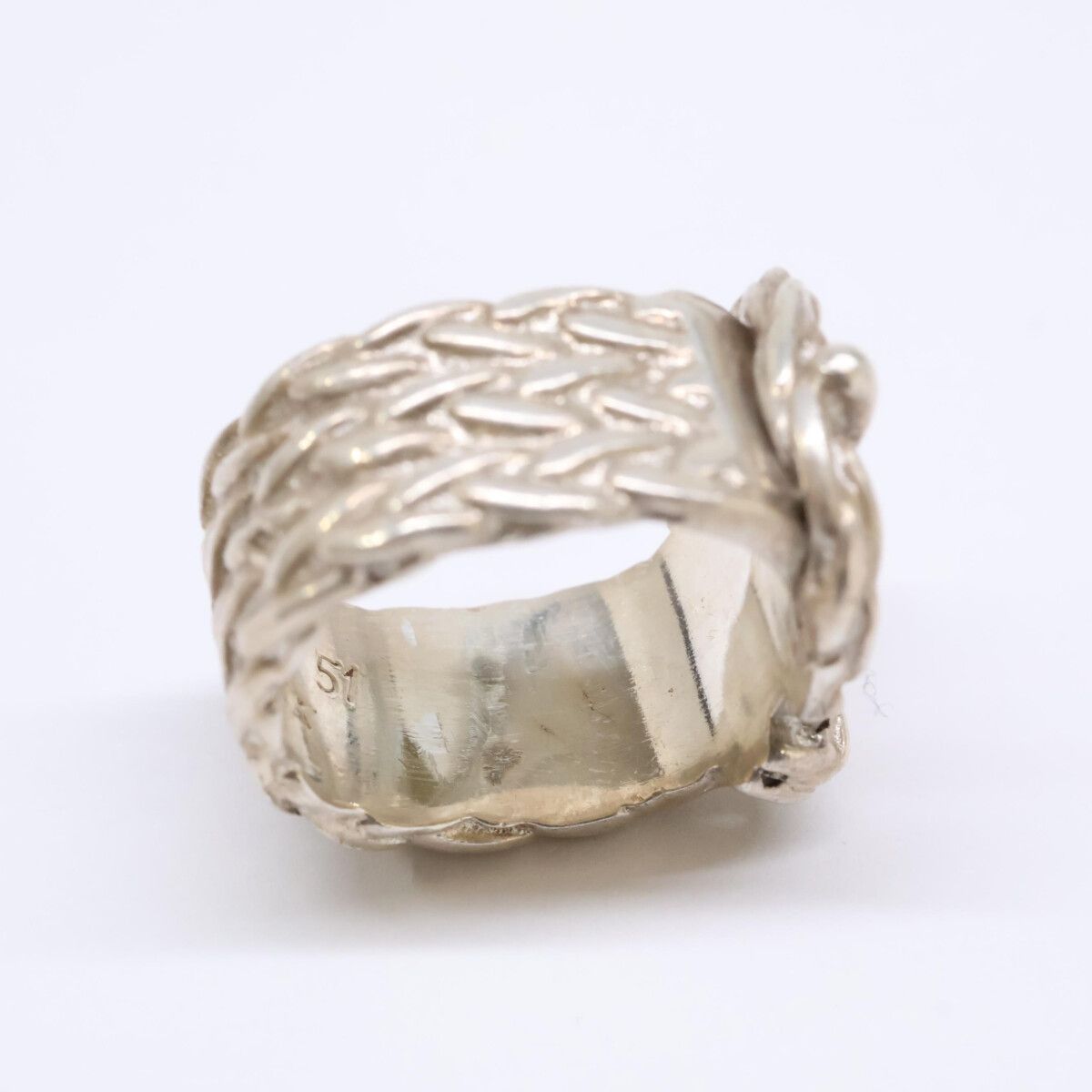 Hermes Diane Ring 51 925 Sterling Silver — view 7