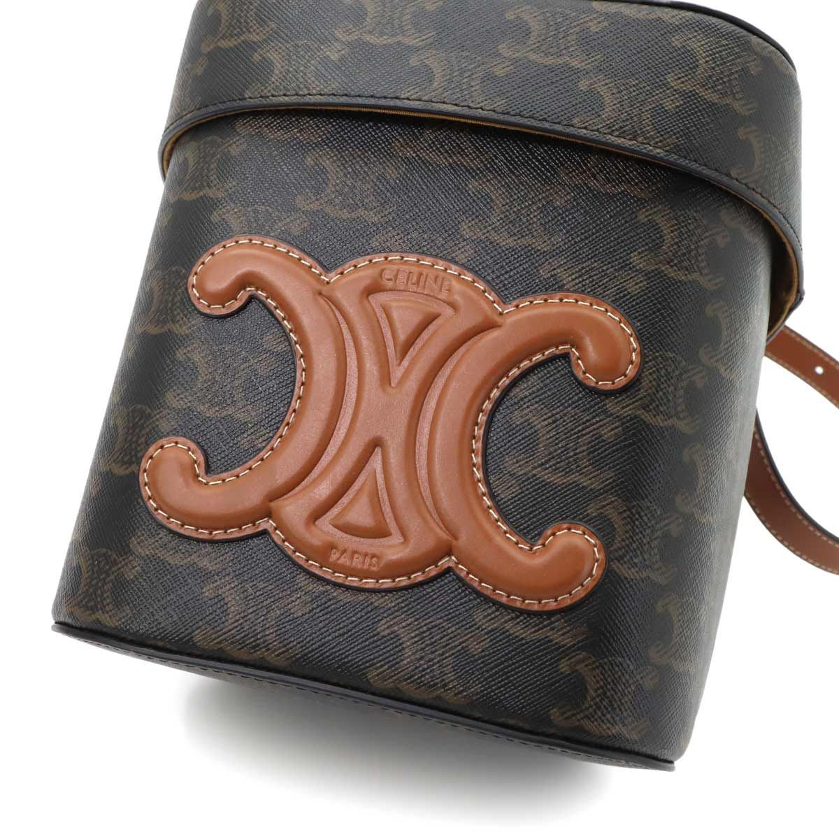 Celine Cuir Trio Box Shoulder Bag Leather — view 8