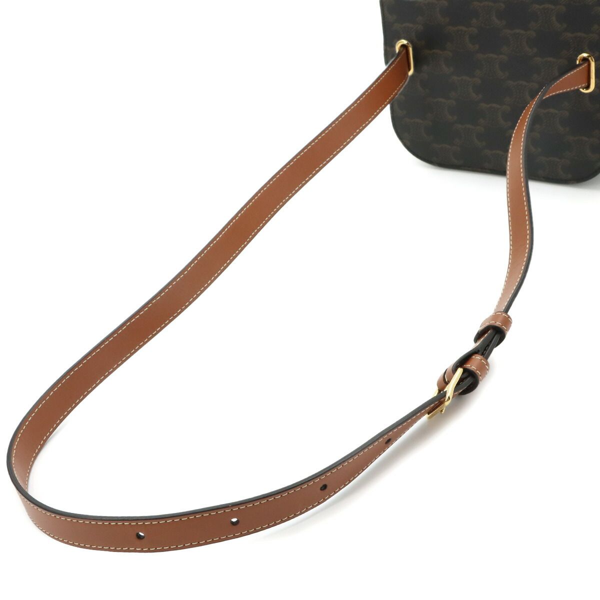 Celine Cuir Trio Box Shoulder Bag Leather — view 5