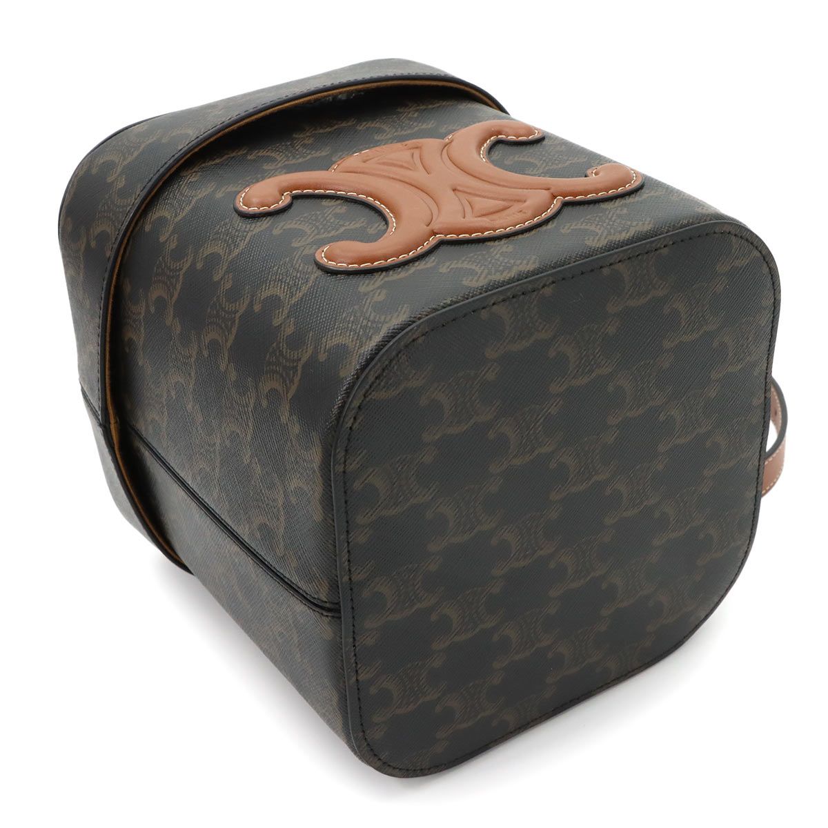 Celine Cuir Trio Box Shoulder Bag Leather — view 4