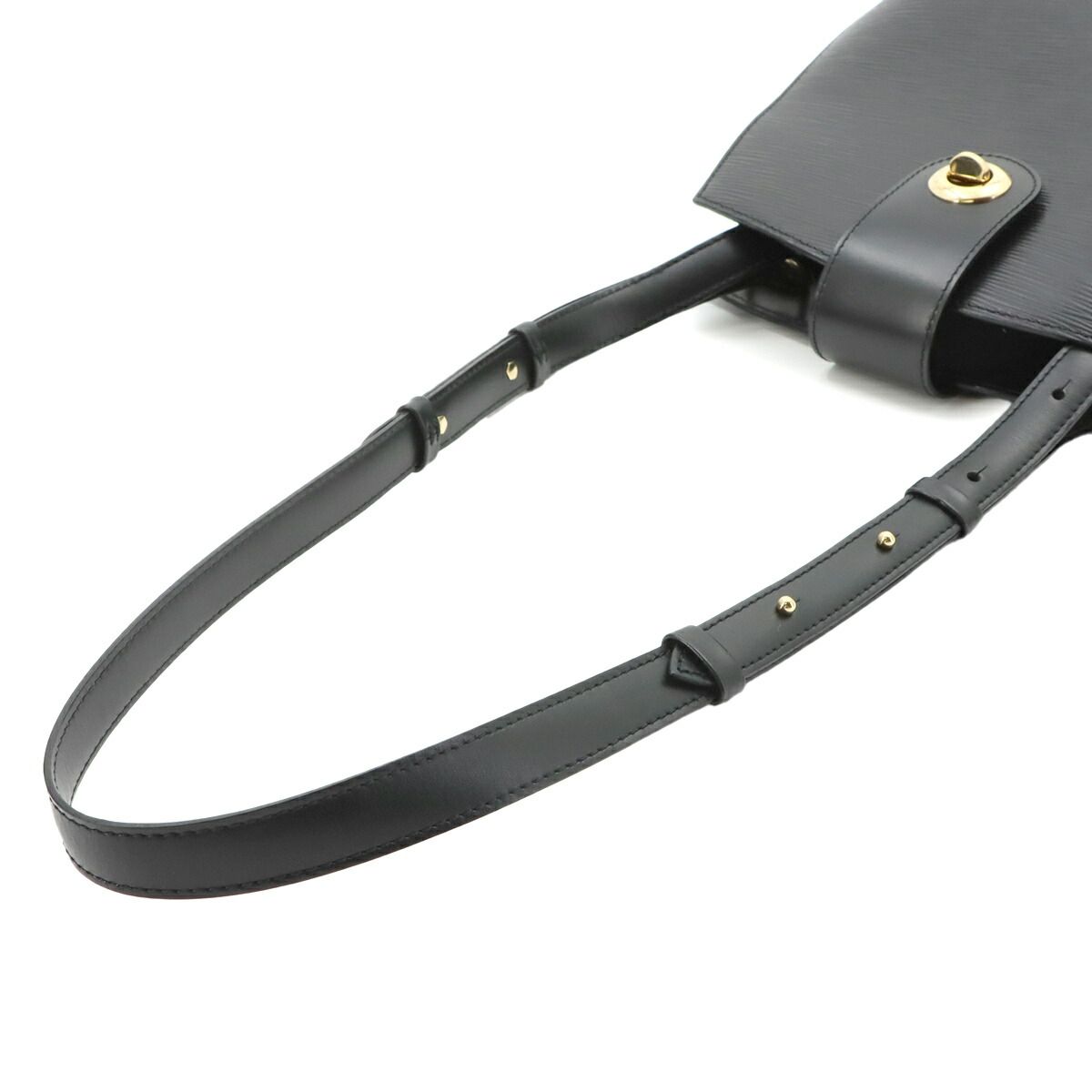 Louis Vuitton Epi Cluny Shoulder Bag Leather Noir Gold — view 5