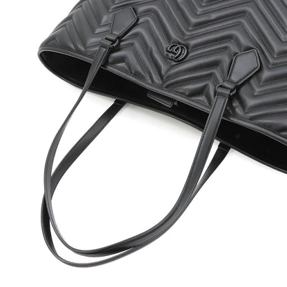 Gucci GG Marmont Quilted Large Tote Leather Black — view 6