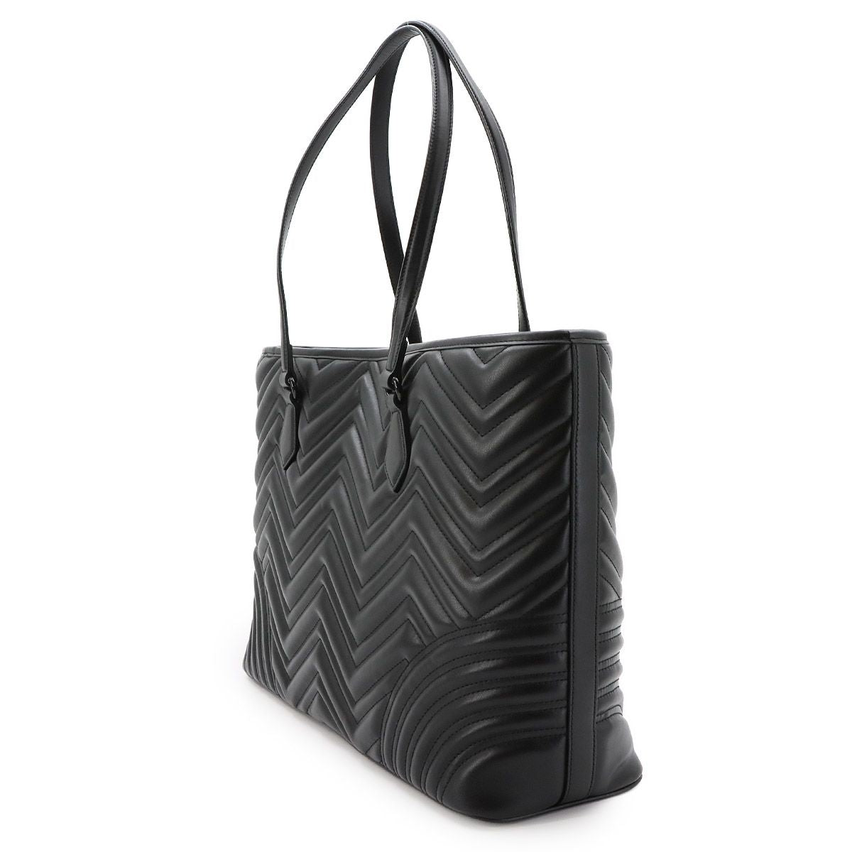 Gucci GG Marmont Quilted Large Tote Leather Black — view 4
