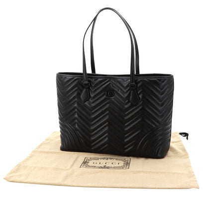 Gucci GG Marmont Quilted Large Tote Leather Black — view 2