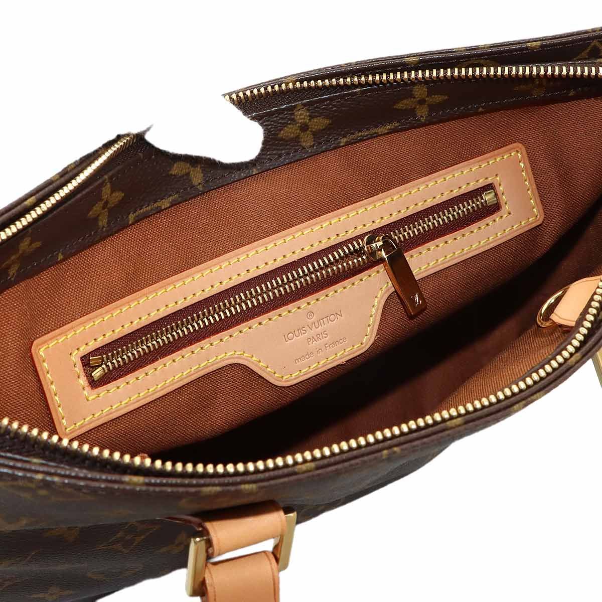 Louis Vuitton Monogram Cabas Piano Tote Brown Gold — view 7