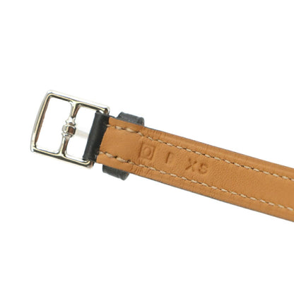 Hermes Etriviere Bracelet Leather Black Silver — view 5