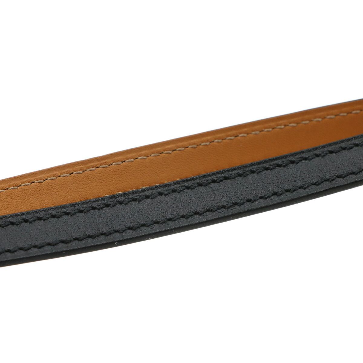Hermes Etriviere Bracelet Leather Black Silver — view 3