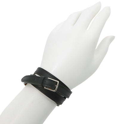 Hermes Etriviere Bracelet Leather Black Silver — view 6