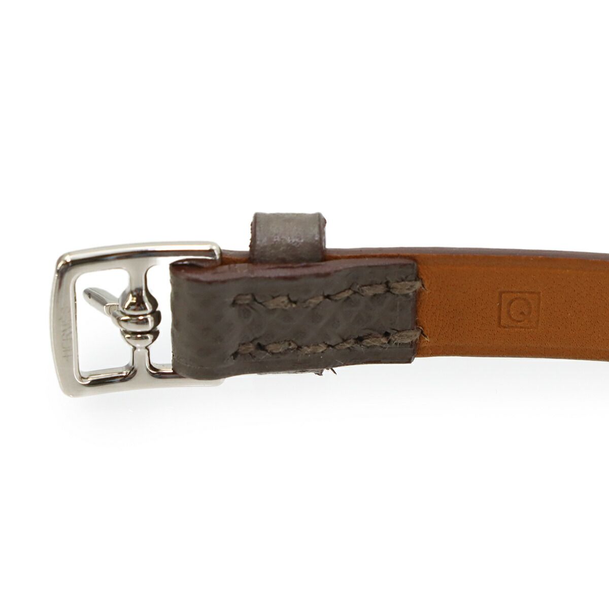 Hermes Etriviere Bracelet Leather Epsom Silver — view 5