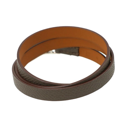 Hermes Etriviere Bracelet Leather Epsom Silver — view 2