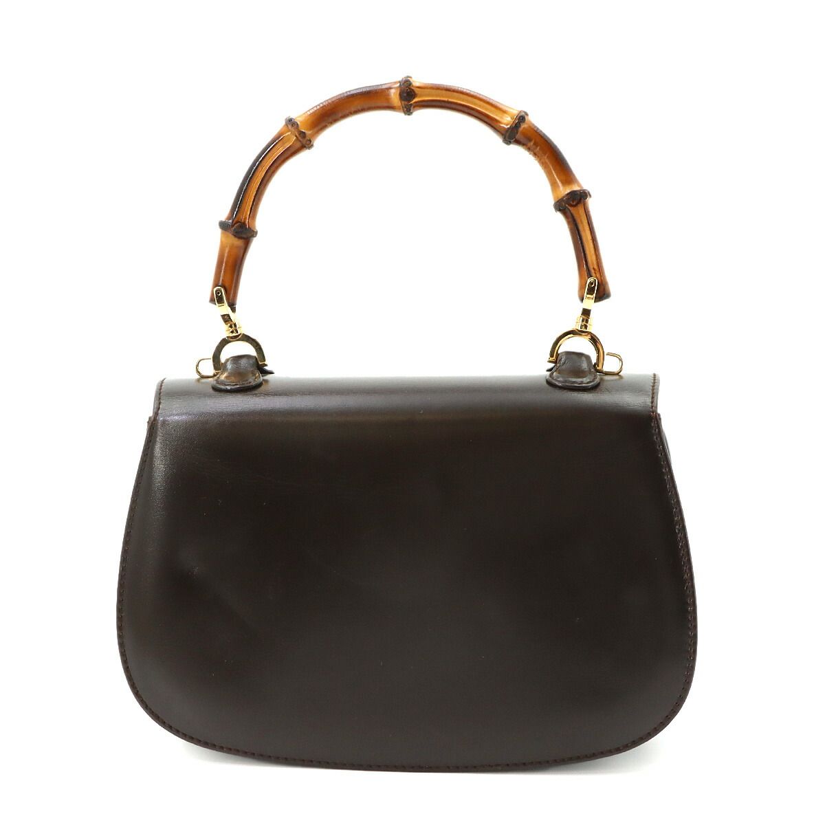 Gucci Bamb 2-Way Bag Leather Brown 000 Gold Vintage — view 3