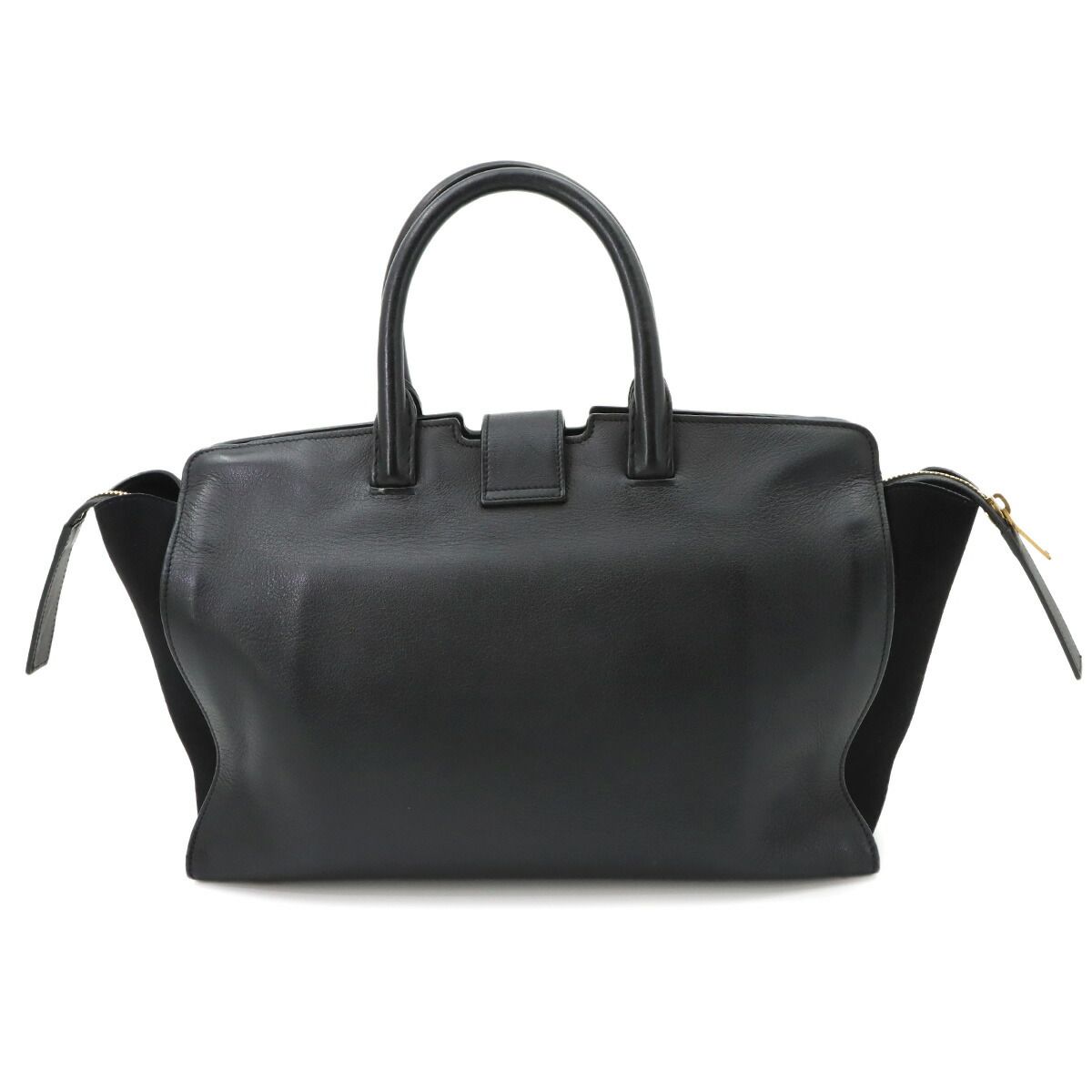 Saint Laurent Downtown Cabas 2-Way Bag Leather Black — view 3
